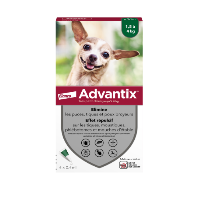 Advantix soin antiparasitaire pour chiens