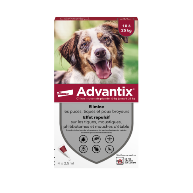 Advantix soin antiparasitaire pour chiens
