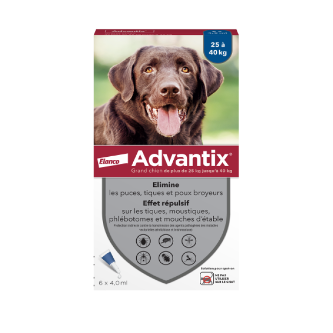 Advantix soin antiparasitaire pour chiens