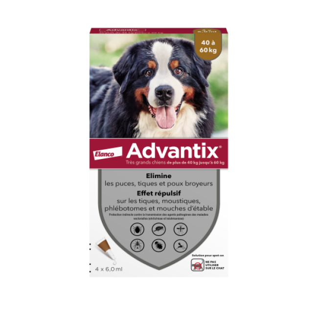 Advantix soin antiparasitaire pour chiens