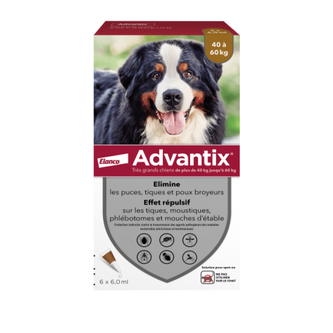 Advantix soin antiparasitaire pour chiens
