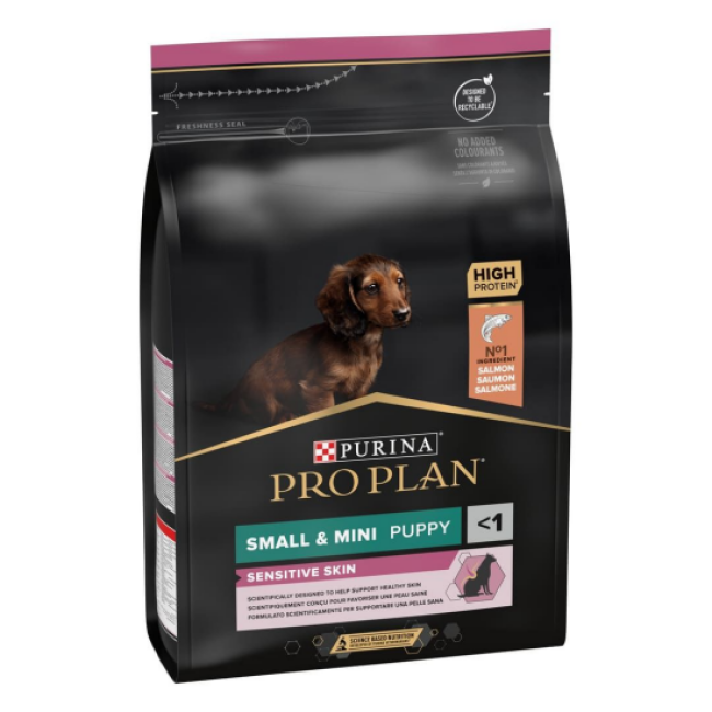 Croquettes Pro Plan Small & Mini Puppy Sensitive Skin OptiDerma