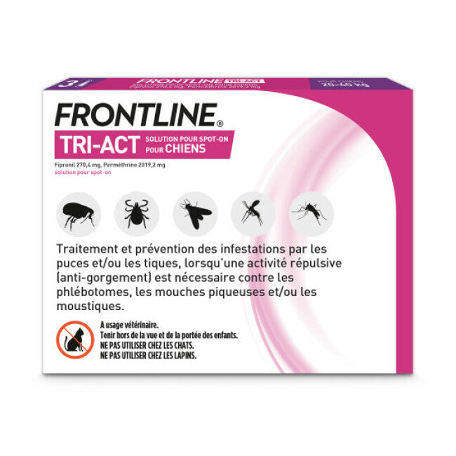 Frontline Tri-Act pipettes antiparasitaires pour chien