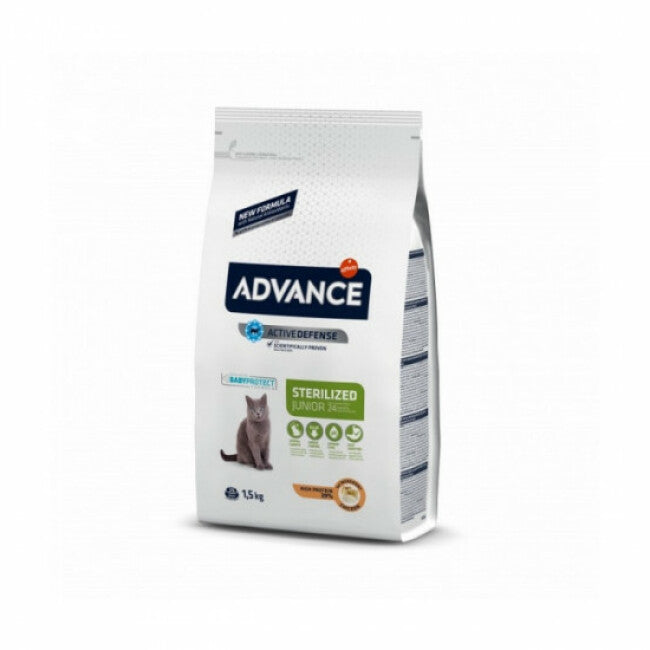 Croquettes Advance pour chats Young Sterilised Poulet Sac 1,5 kg