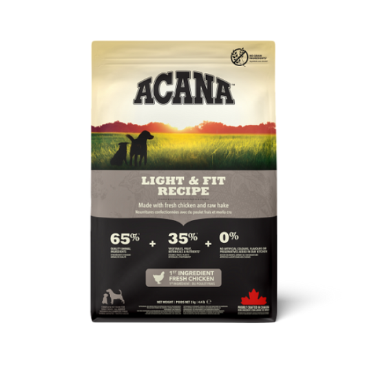 Croquettes Acana Heritage Light and Fit pour chien