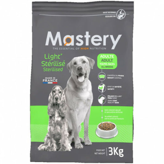 Croquettes Mastery light pour chien adulte stérilisé