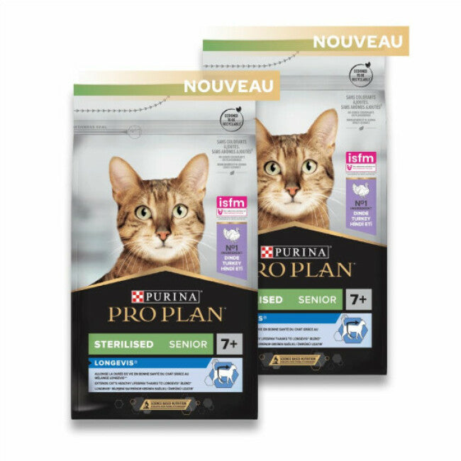 Croquettes pour chats Pro Plan Sterilised 7+ Dinde