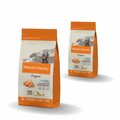 Croquettes pour chien Nature's Variety True Instinct sans céréales Medium & Maxi Adult Saumon