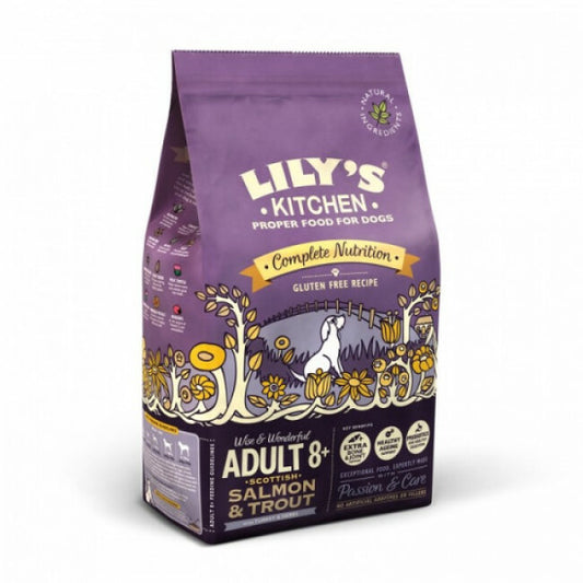 Croquettes pour chien senior 8 + au saumon et truite Lily's Kitchen Sac 7 kg