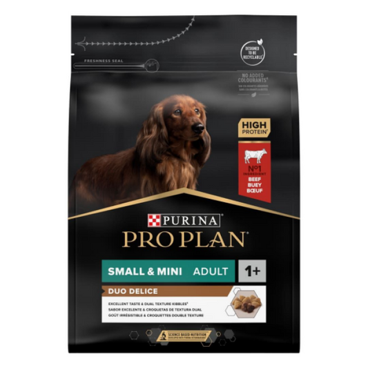 Croquettes pour chiens Pro Plan Small Adult Duo Delice Bœuf