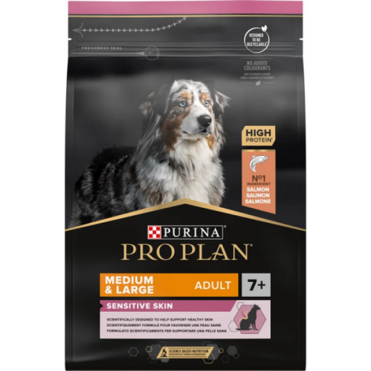 Croquettes Pro Plan Medium & Large Adult 7+ Sensitive Skin OptiDerma