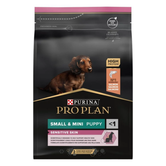 Croquettes Pro Plan Small & Mini Puppy Sensitive Skin OptiDerma