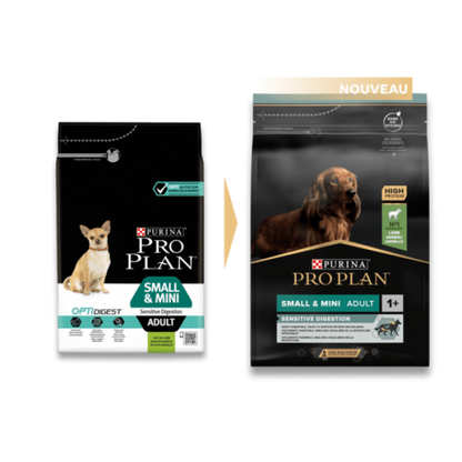 Croquettes Pro Plan Small et Mini Adult Sensitive Digestion OptiDigest