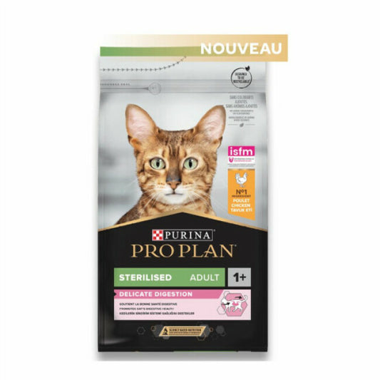 Croquettes Pro Plan Sterilised Optidigest pour chat adulte Poulet