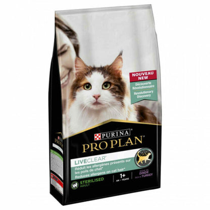 Croquettes ProPlan Liveclear Sterilised Dinde pour chat stérilisé