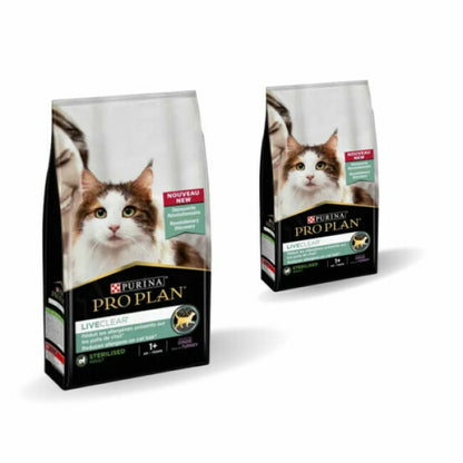 Croquettes ProPlan Liveclear Sterilised Dinde pour chat stérilisé