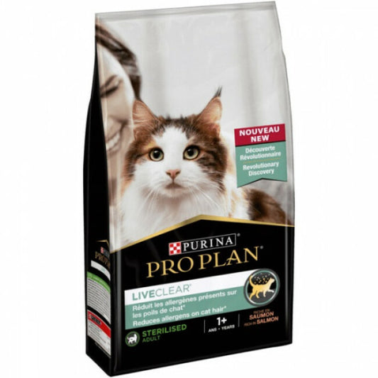 Croquettes ProPlan Liveclear Sterilised Saumon pour chat stérilisé