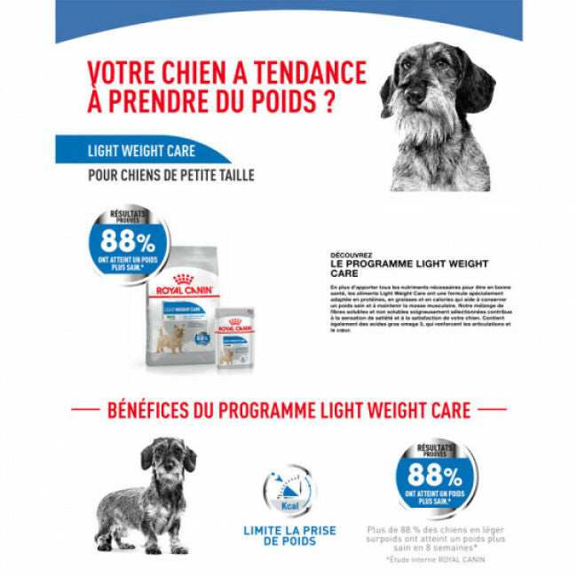 Croquettes Royal Canin Mini Light Weight Care pour petit chien en embonpoint