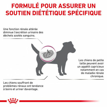 Croquettes Royal Canin Veterinary Diet Renal Small Dogs pour chiens de petite race