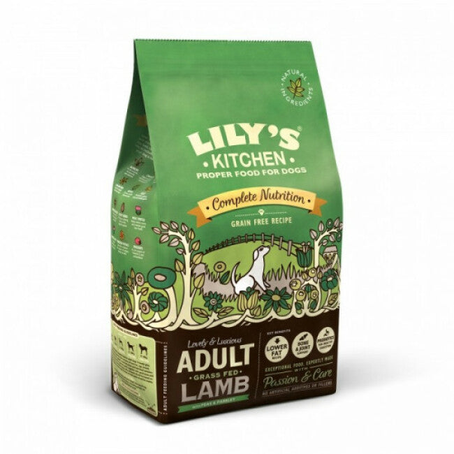 Croquettes sans céréales pour chien adulte à l'agneau Lily's Kitchen Sac 7 kg