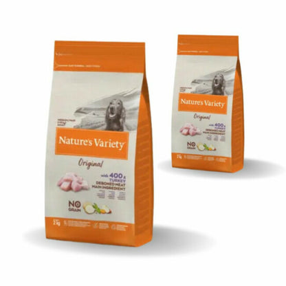 Croquettes sans céréales pour chien Nature's Variety True Instinct Medium Maxi Adult Dinde