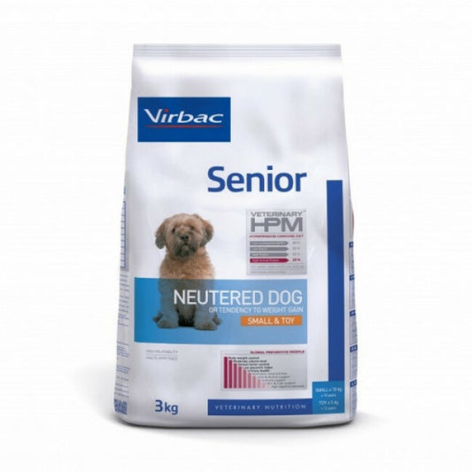 Croquettes Virbac HPM Senior Neutered Small & Toy pour chien