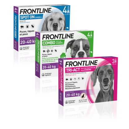 Frontline Spot On soin antiparasitaire pour chiens