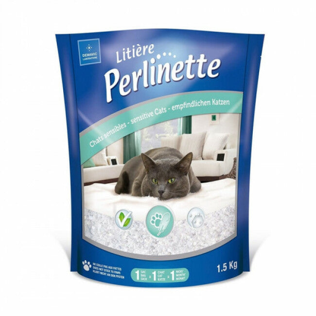 Litière Perlinette pour chat sensible